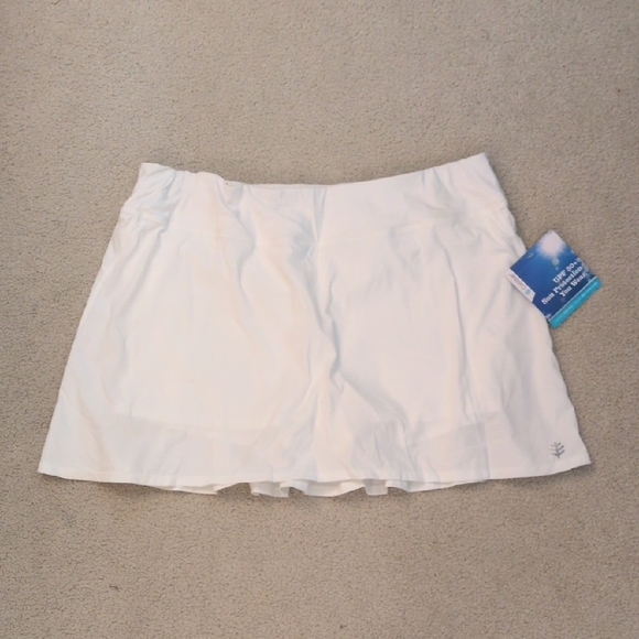 Coolibar Women's White Skort - Picture 2 of 7